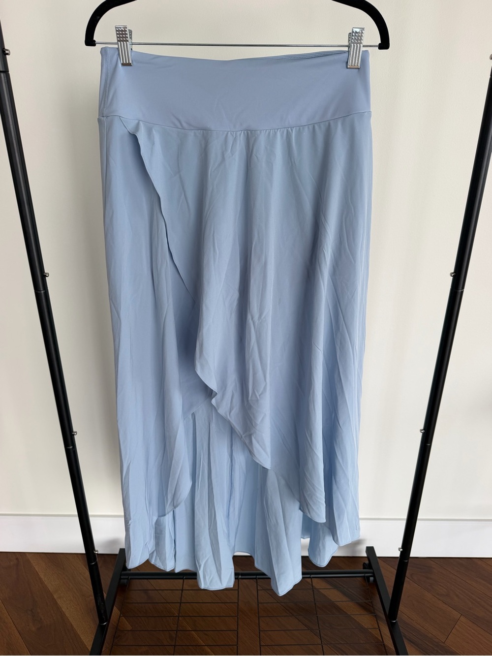 Halara Light Blue High Waisted Flowy Maxi Skort Built-In Shorts Size M